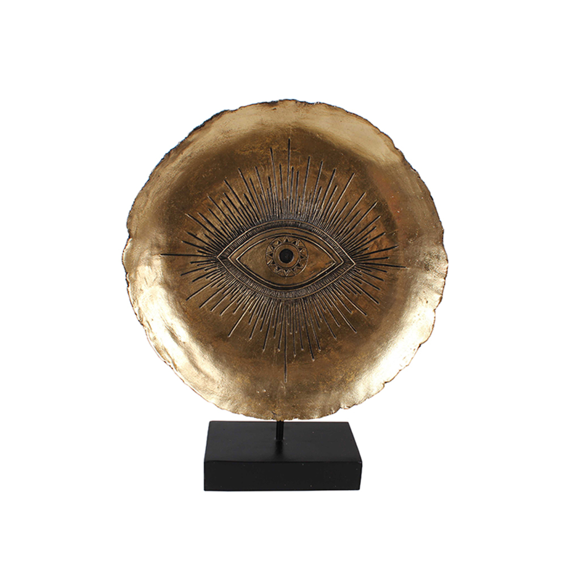 EYE DECO POLYRESIN GOLD BLACK 32x9,5xH40,5cm PRC