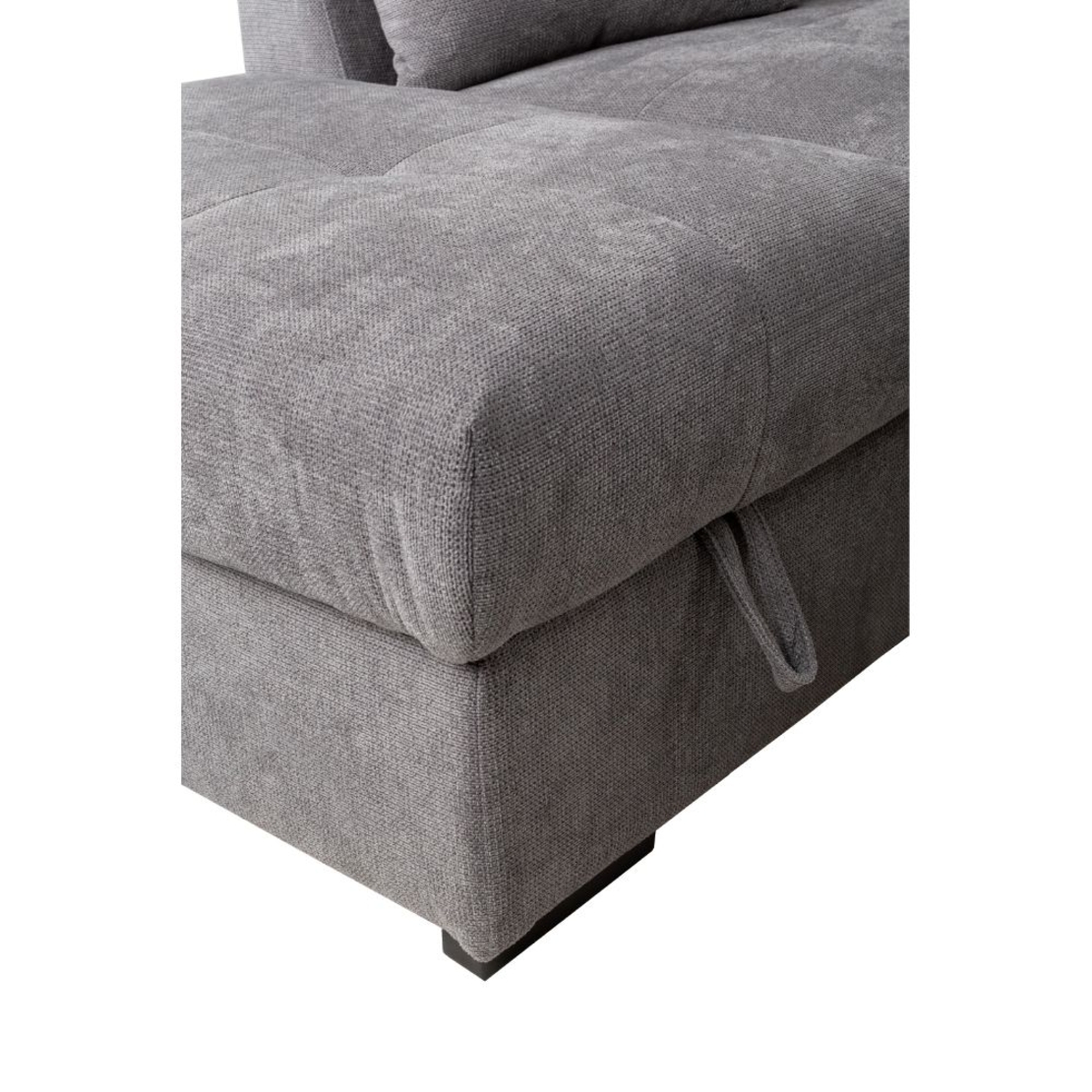 BILL SOFA BED CORNER LEFT EASY CLEAN FABRIC STONE E1 EU