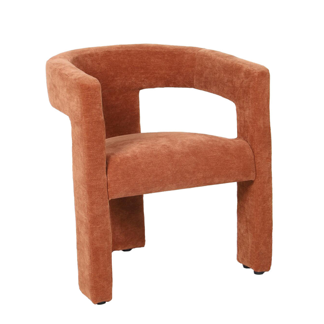 NYX ARMCHAIR FABRIC TERRACOTTA PRC