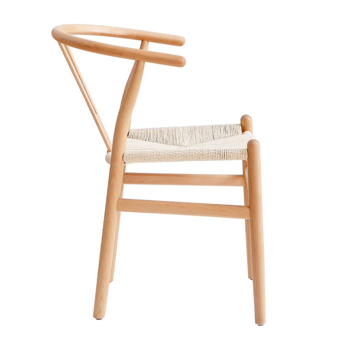BONE CHAIR WOOD ΒΕΕCH NATURAL ROPE PRC
