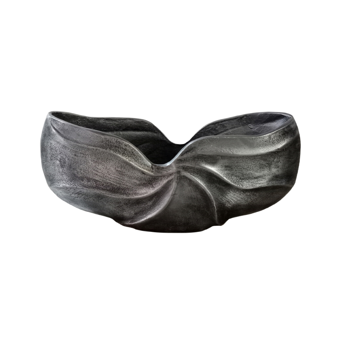 IWA 2 VASE ALUMINIUM SILVER ANTIQUE 39x9xH19cm IN