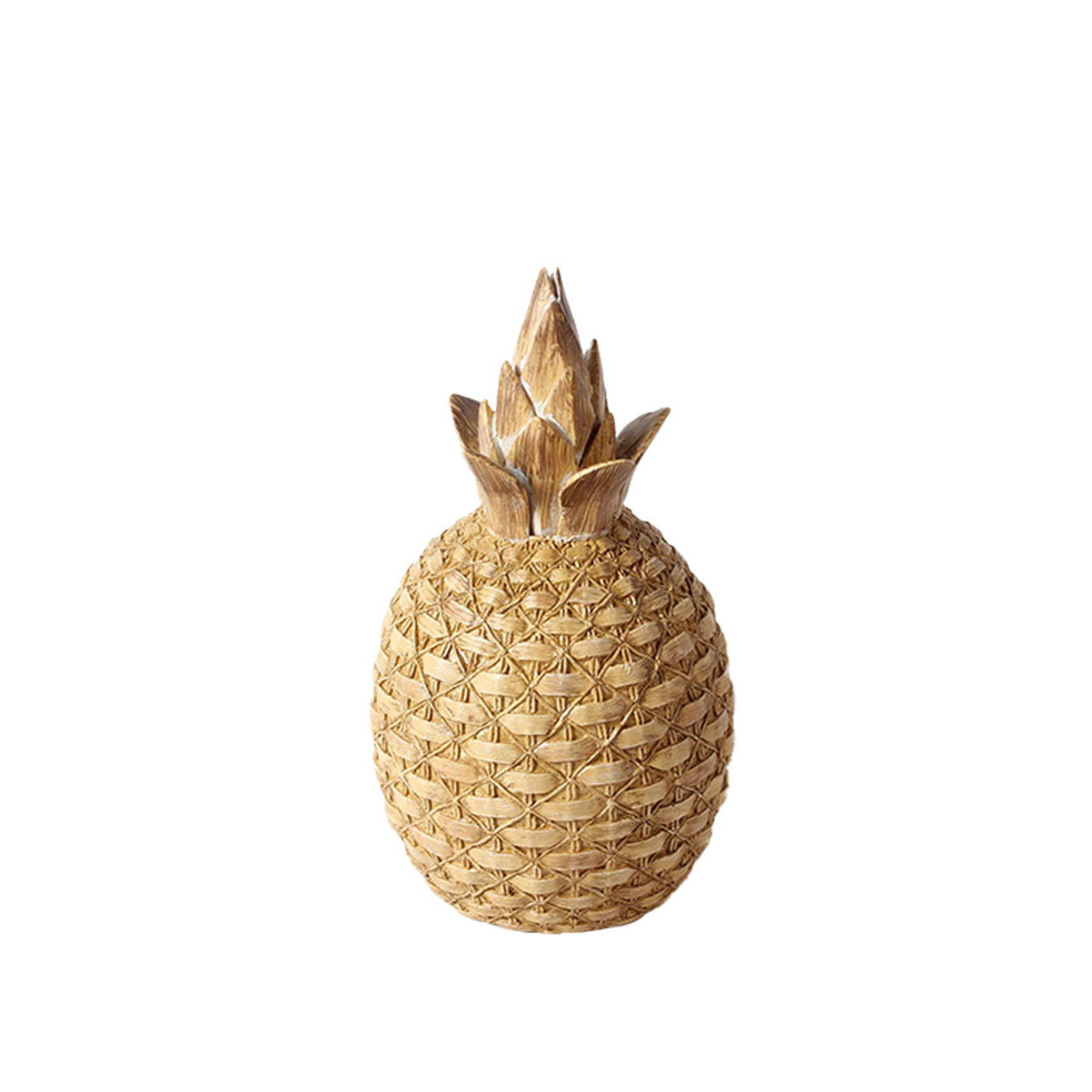 GINKO 4 DECO PINEAPPLE POLYRESIN NATURAL D14xH24,5