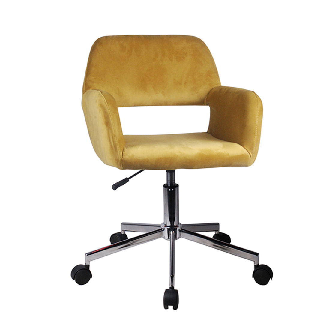 IDOLS CHAIR DESK FABRIC GOLD FINGER METAL 56,5x54,5xH88cm E1 PRC