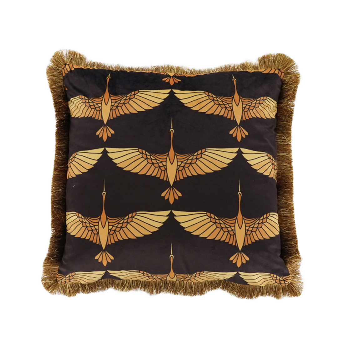 GARZA DECOR CUSHION FABRIC BLACK GOLD 45x45 PRC