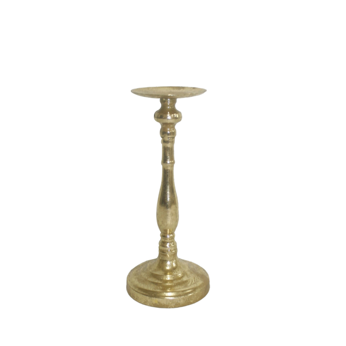 BLAZE CANDLE HOLDER METAL GOLD D11,43xH26,99cm PRC