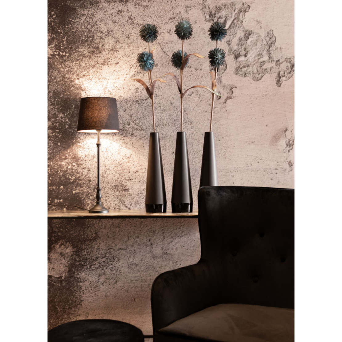 LITMUS ARTIFICIAL FLOWER EVA FOAM BLUE GREY H90cm