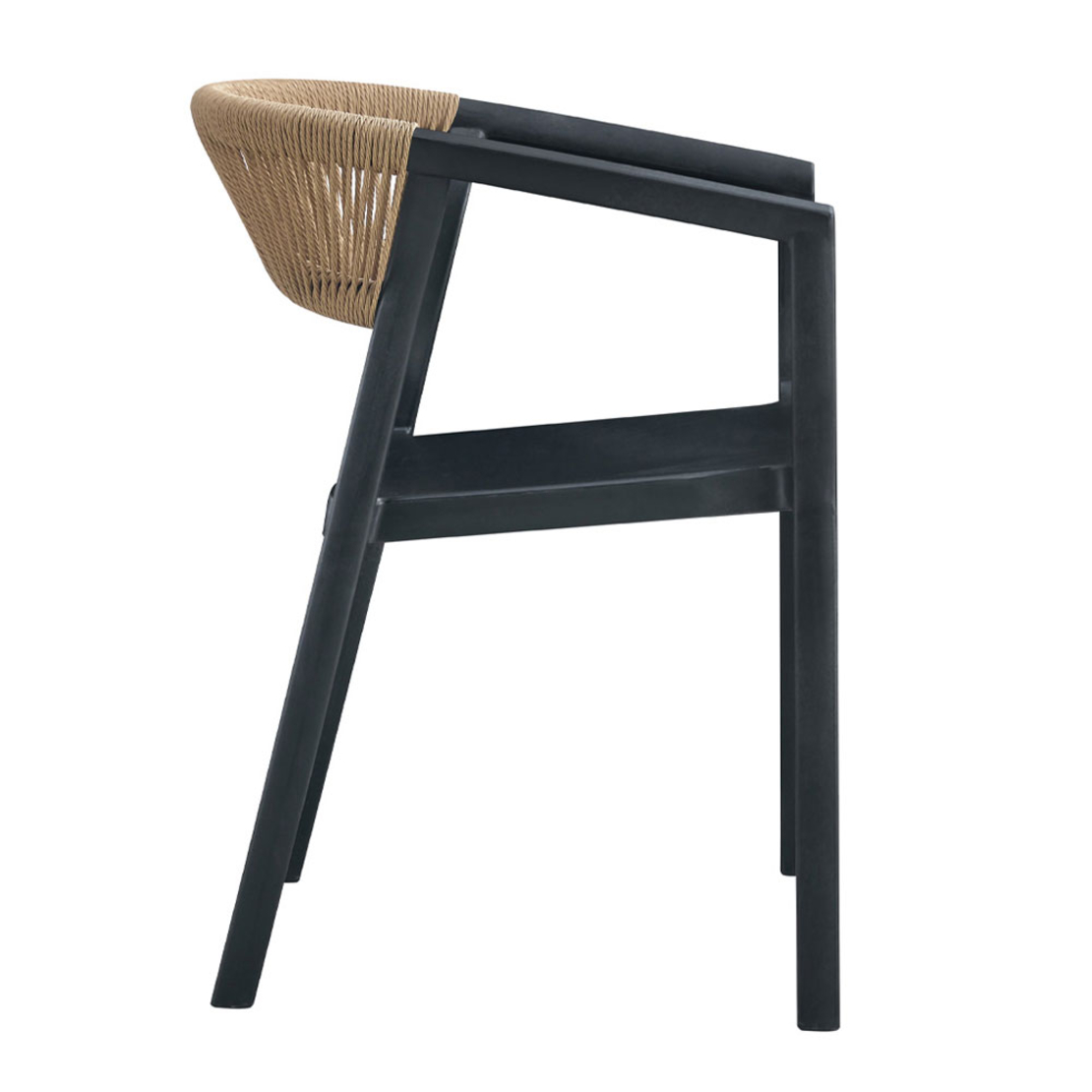 CONCORD CHAIR PP BLACK LATTE PRC