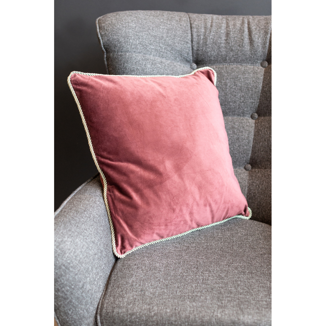 SOLID DECOR CUSHION VELVET BORDEAUX 50x50cm PRC
