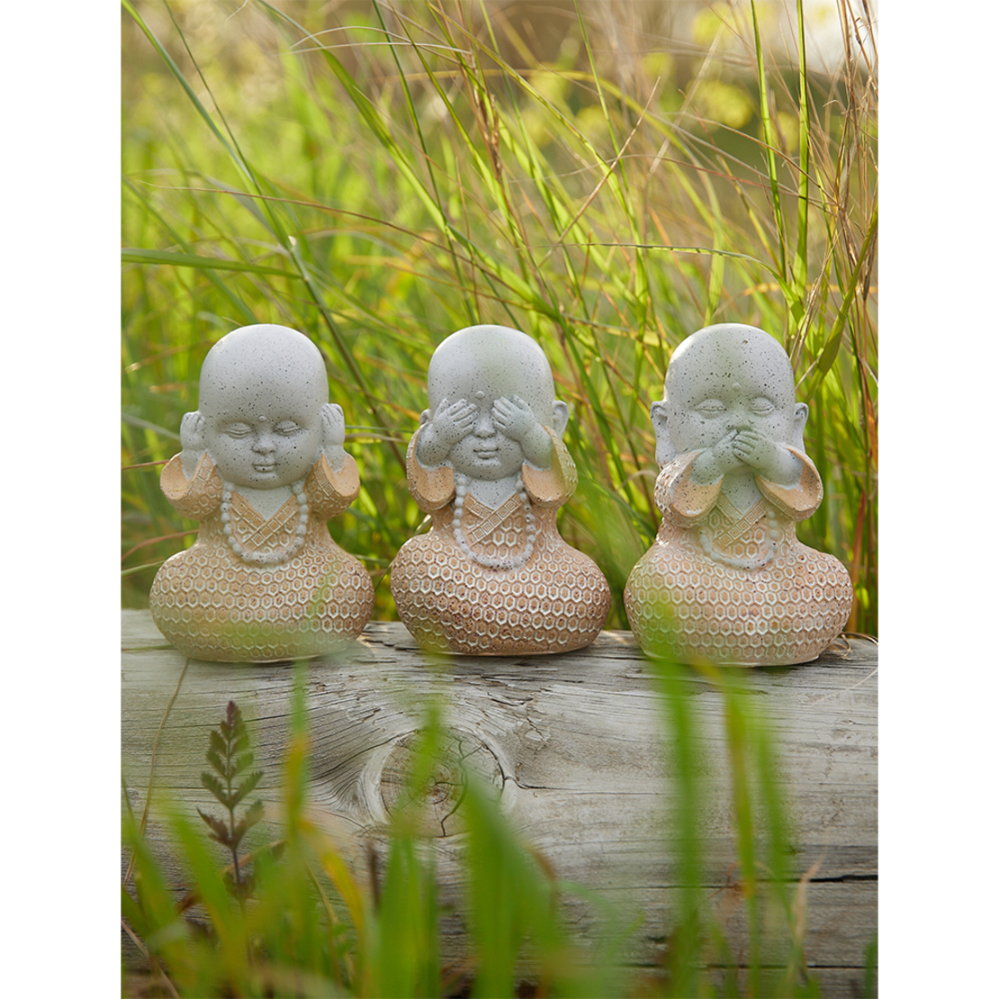 BULU DECO POLYRESIN TERRACOTTA GREY 9,5x7,5xH13cm