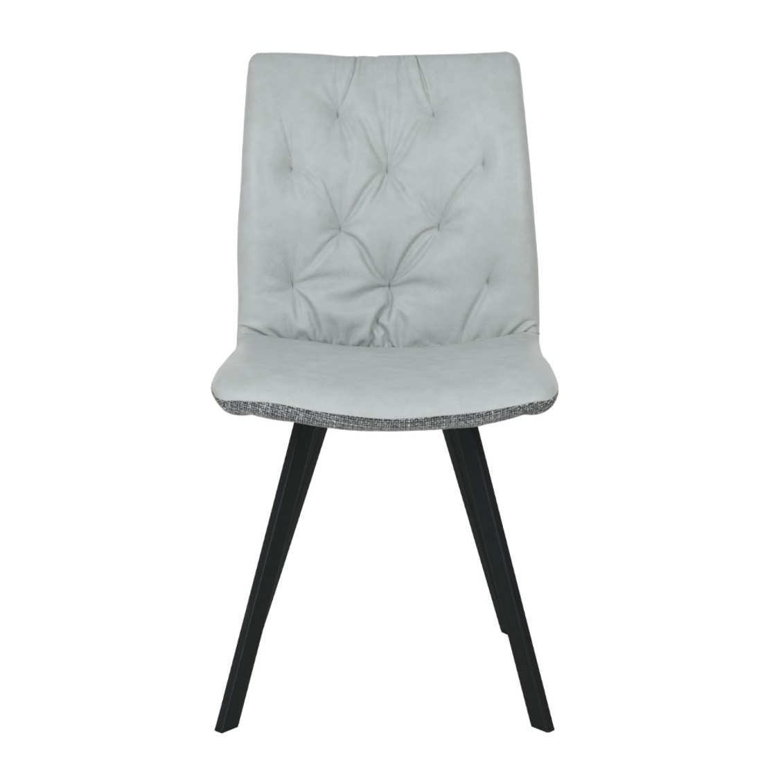 DUE FACCE CHAIR FABRIC CREAM GREY METAL BLACK E1 PRC