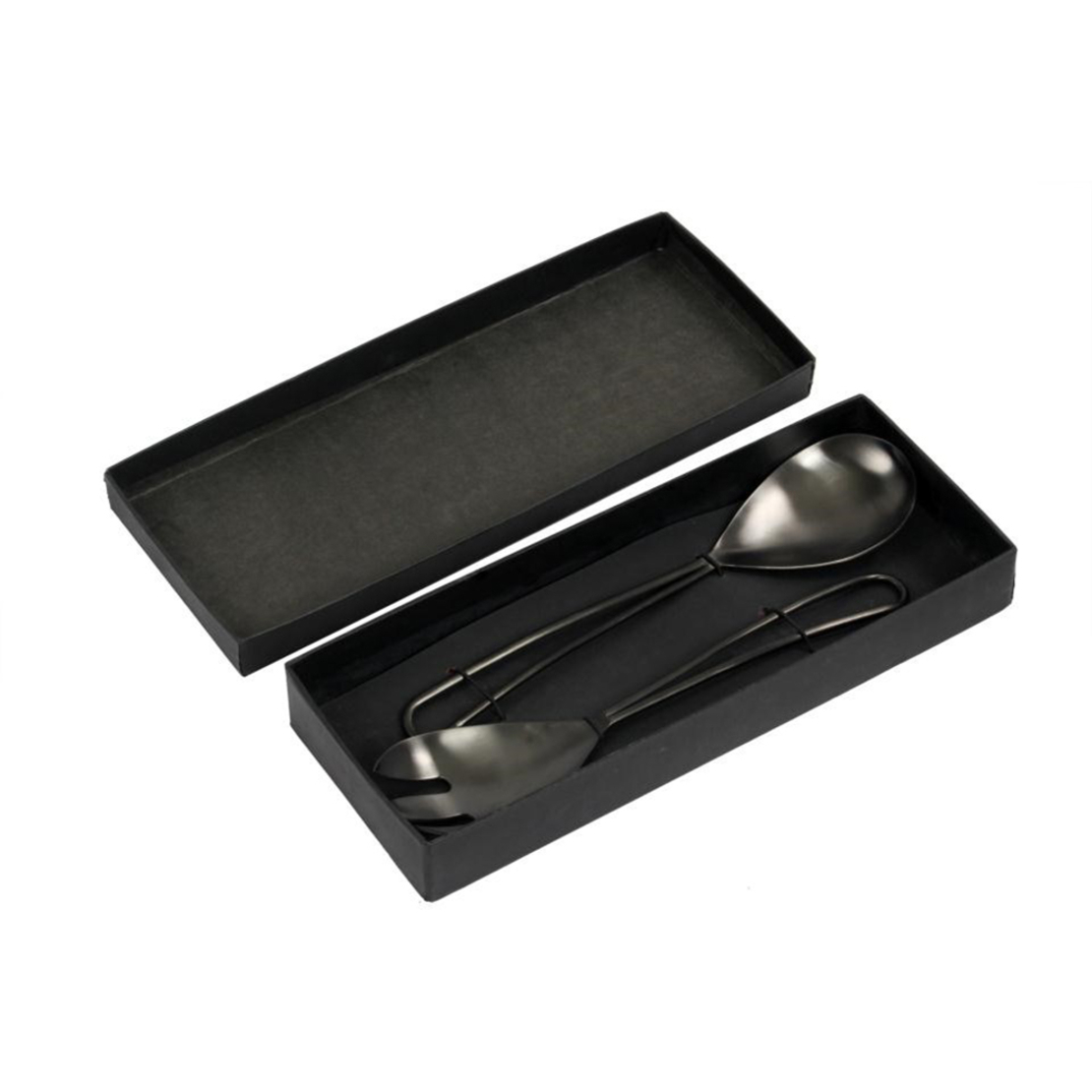 MATT SERVING SET STEEL BLACK 29x7xH2cm IN