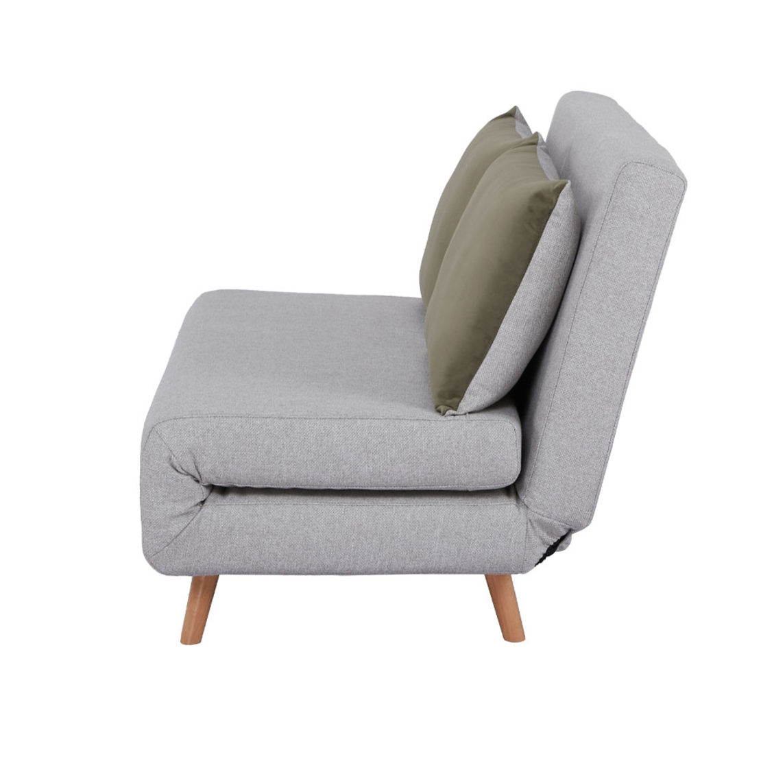 RAFAL SOFA BED 2SEAT FOLDING FABRIC GREZ OLIVE GREEN E1 PRC
