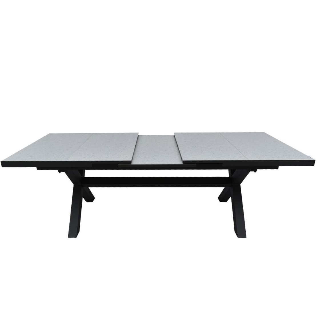 SORPRESA TABLE ALUMINIUM TERRAZZO GREY DARK 202x10