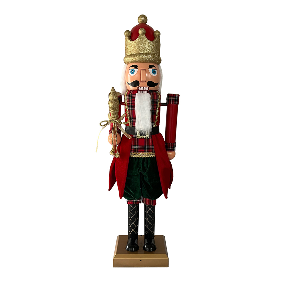 XMAS PRANCER NUTCRACKER RED GREEN GOLD H160cm PRC