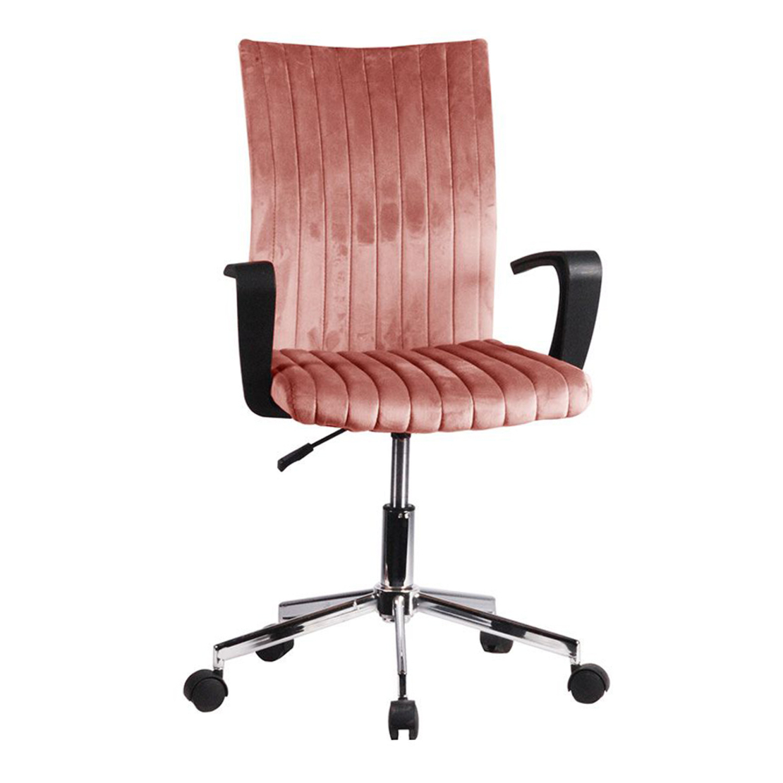 LOTTO CHAIR DESK FABRIC DUSTY PINK METAL 54x59xH98cm E1 PRC
