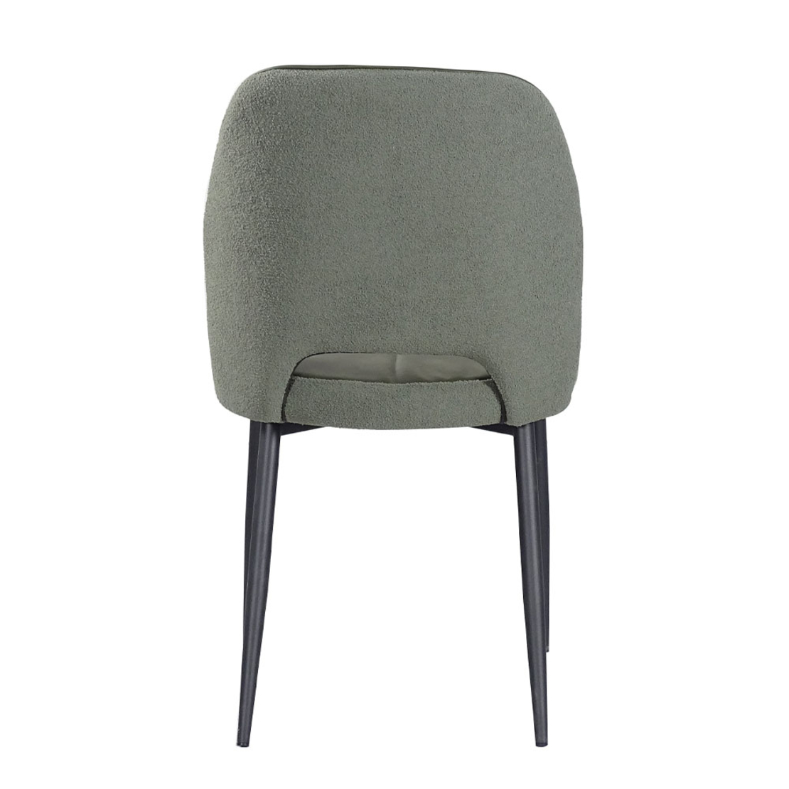 BOUTON CHAIR FABRIC OLIVE GREEN METAL BLACK PRC