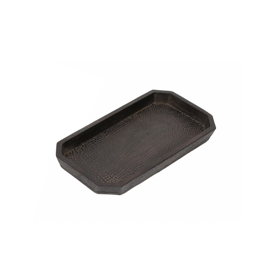 DUNKEL S TRAY WOOD MANGO BLACK 18x35xH3,5cm IN