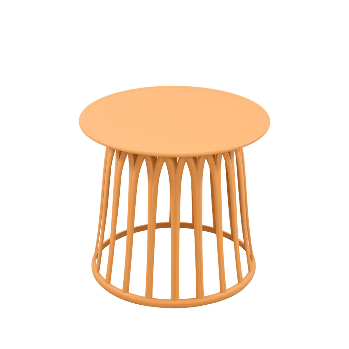 BASKET COFFEE TABLE PP MUSTARD 49.5x49.5x44 PRC