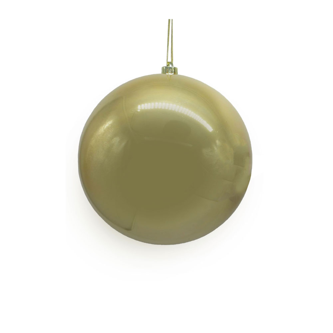 XMAS FAITH 15 PENDANT BALL PLASTIC GOLD 15x15xH15
