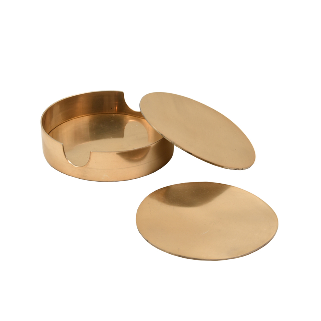 COAL COASTER ALUMINIUM GOLD D11xH3cm IN