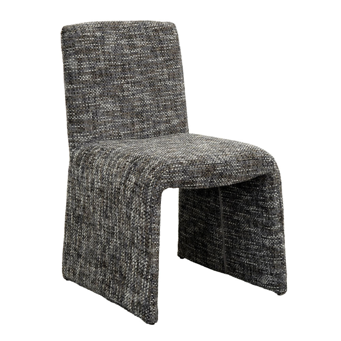 QUADRO CHAIR FABRIC GREY DARK METAL E1 PRC