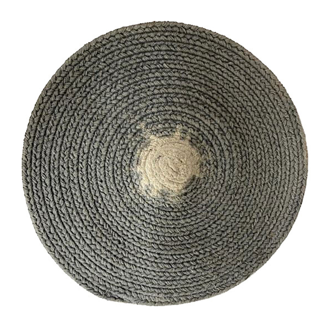 REEF PLACE MAT ROUND COTTON POLYESTER KHAKI BEIGE