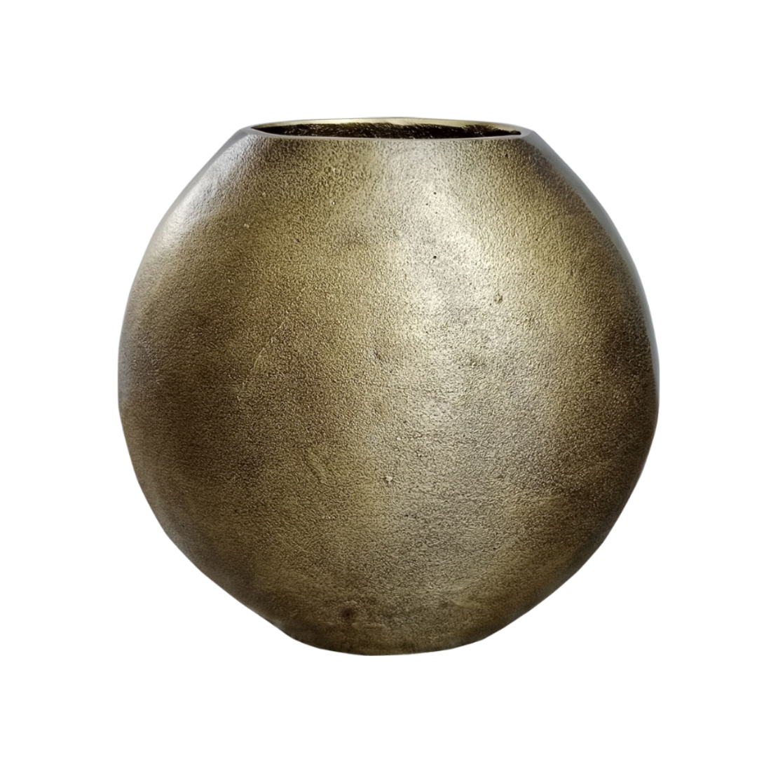 TEMICE VASE ALUMINIUM GOLD ANTIQUE 30x12xH30cm IN