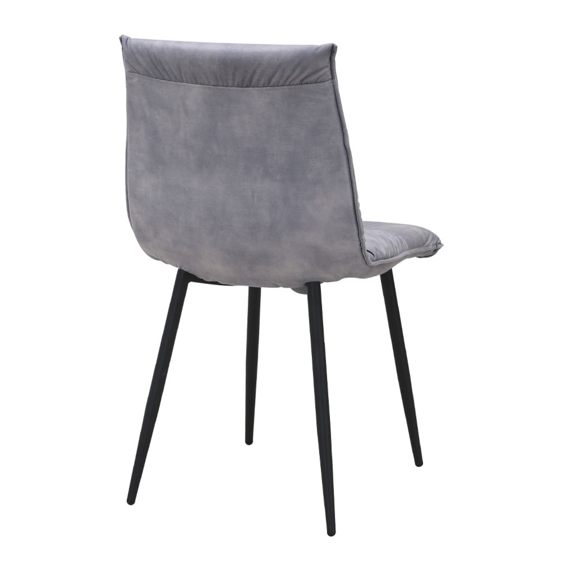 LINEA CHAIR FABRIC GREY SILVER METAL BLACK E1 PRC