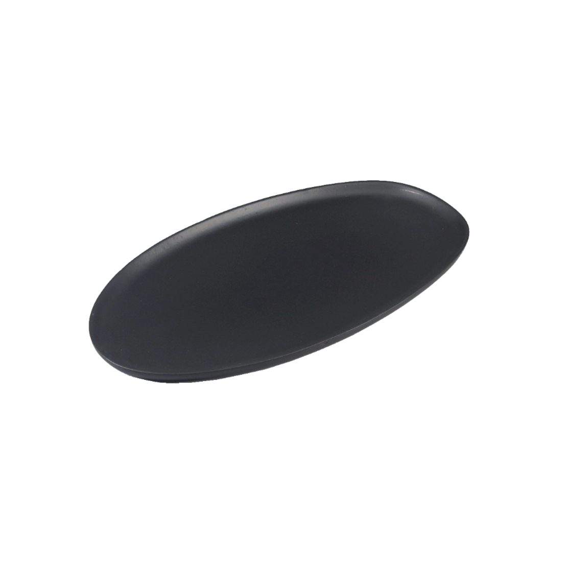 MANDY TRAY ALUMINIUM BLACK MATTE 31x17xH1cm IN