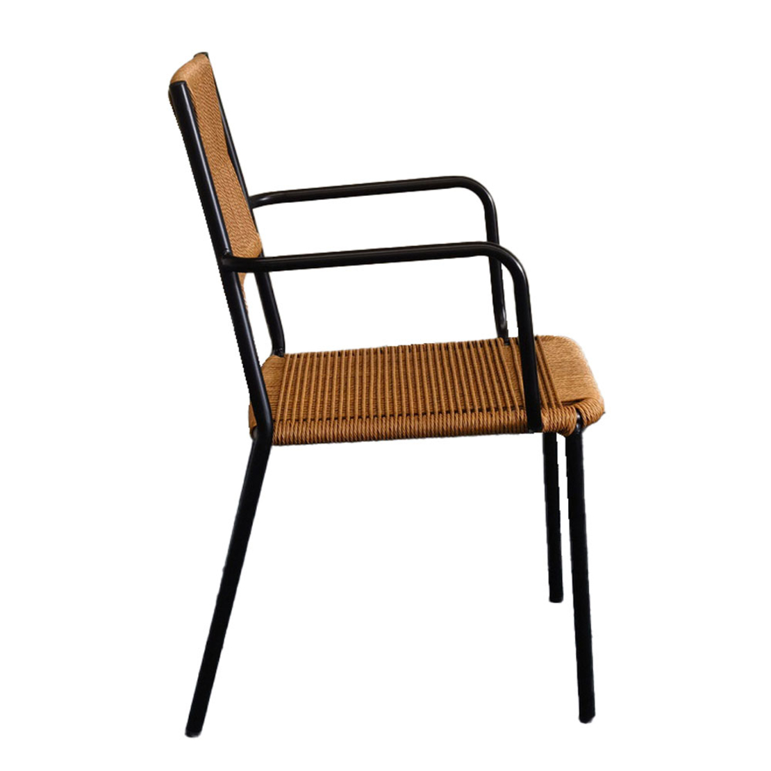 PERTH CHAIR RATTAN NATURAL BLACK 54,5x56xH86cm PRC