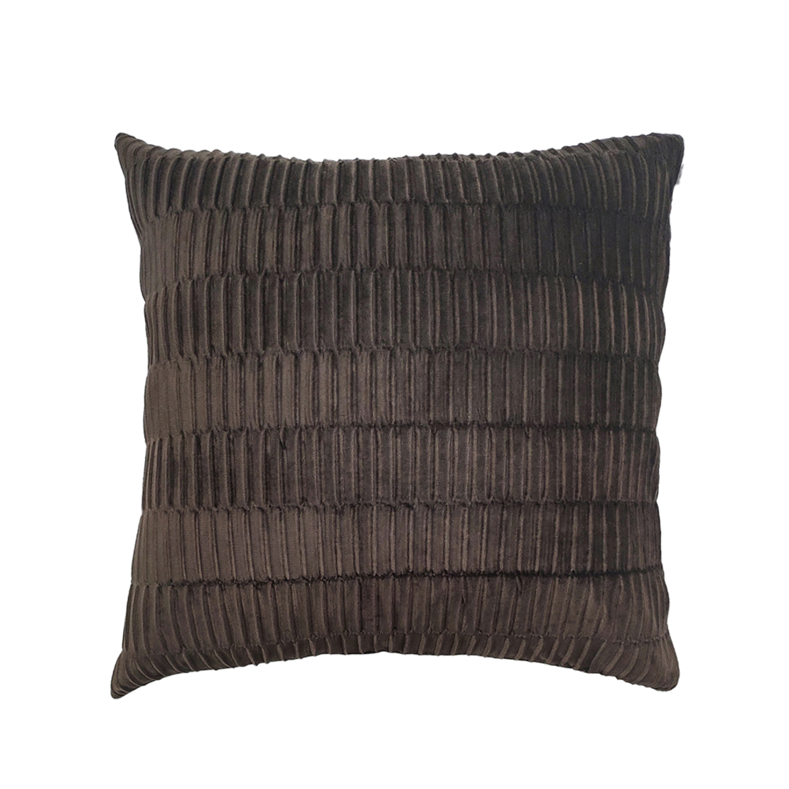 RELIEF DECOR CUSHION FABRIC POLYESTER BROWN 45x45