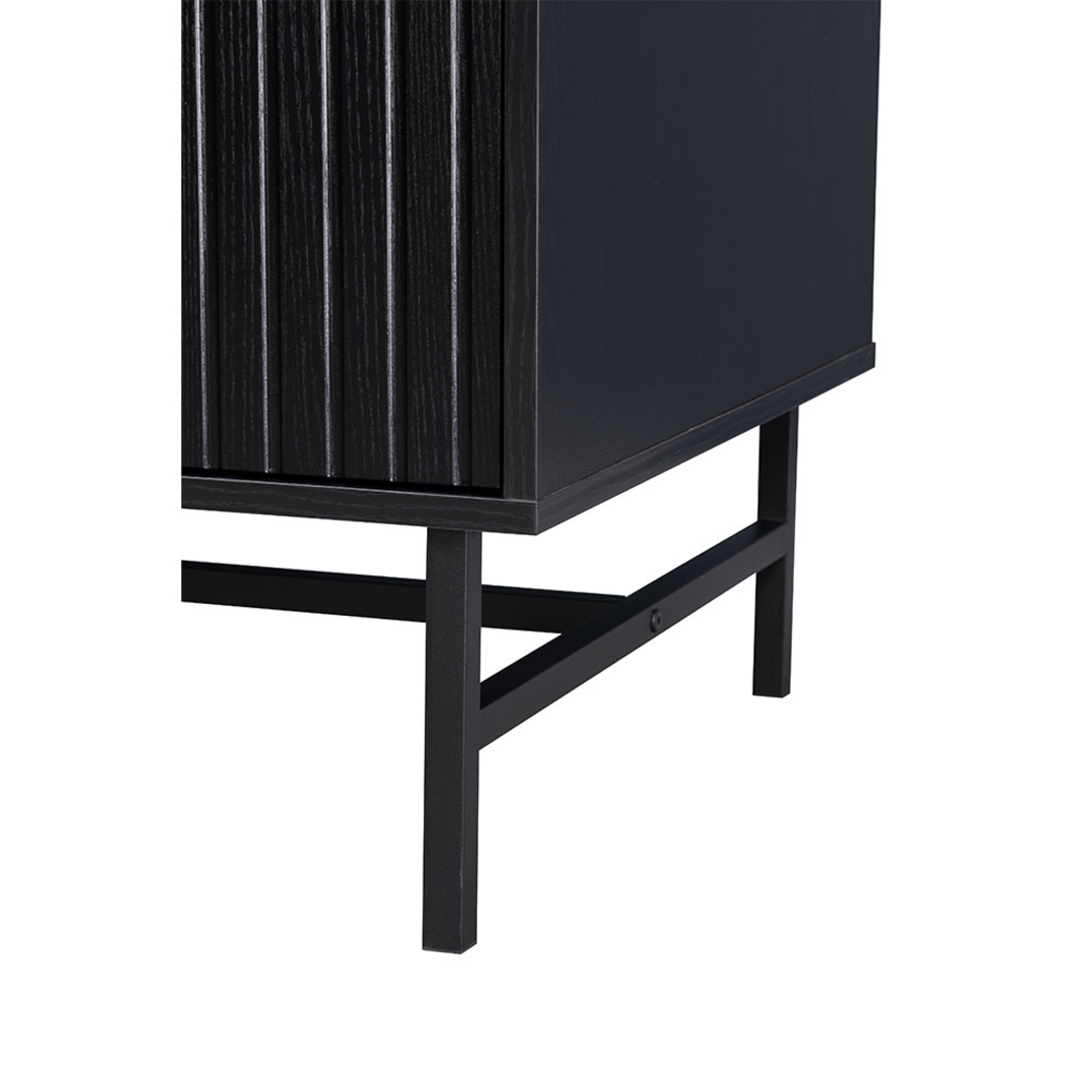 KIMONO COFFEE TABLE 1DRAWER MELAMINE BLACK METAL 100x59xH50,2cm E1 PRC