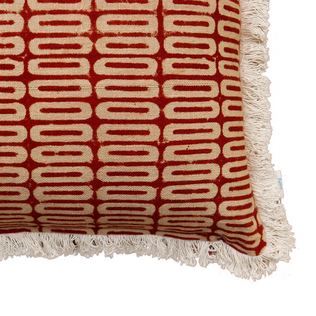 FIRED BRICK A DECOR CUSHION COTTON VISCOSE MAROON