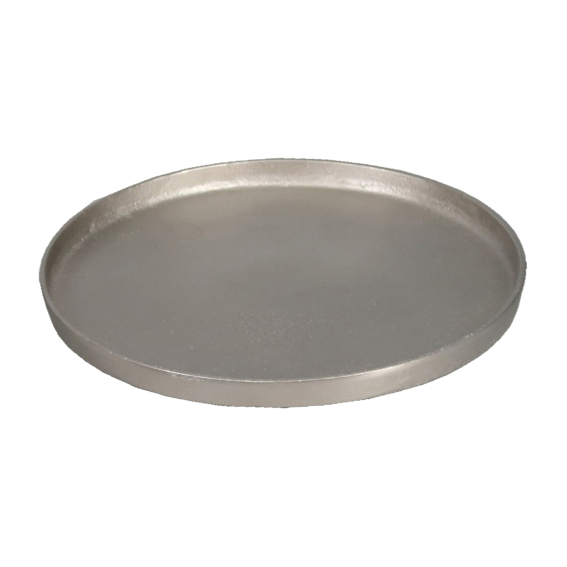 PERI TRAY ALUMINIUM SILVER MATTE D40xH2cm IN