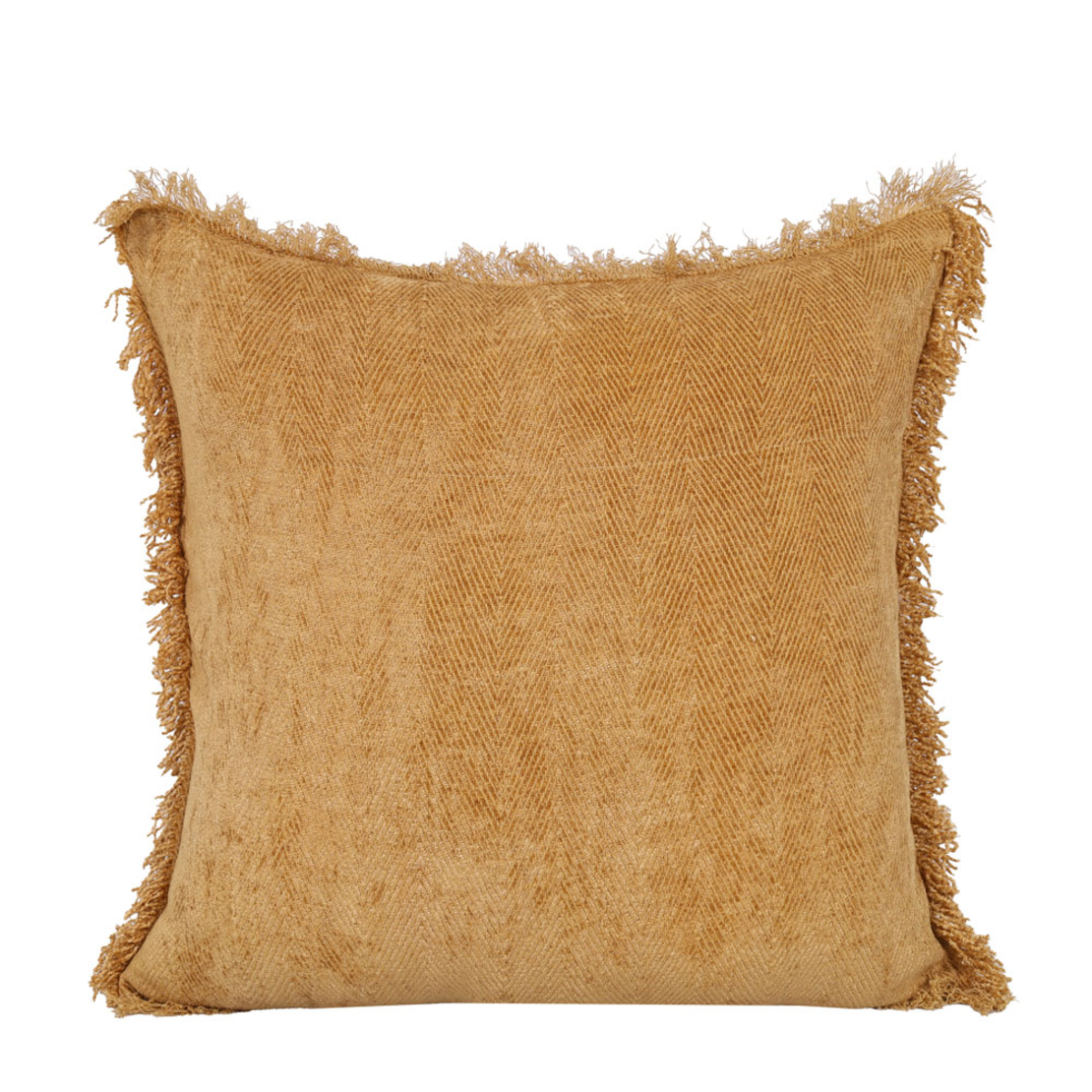 BELUD DECOR CUSHION 45x45 FABRIC MUSTARD POLYESTER
