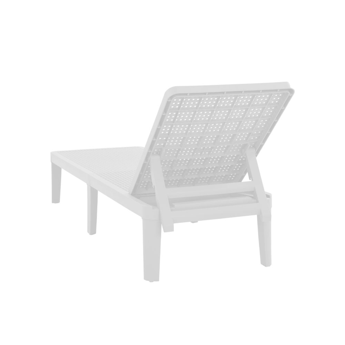 SEAGULL SUNBED PP WHITE 191x55x29 PRC