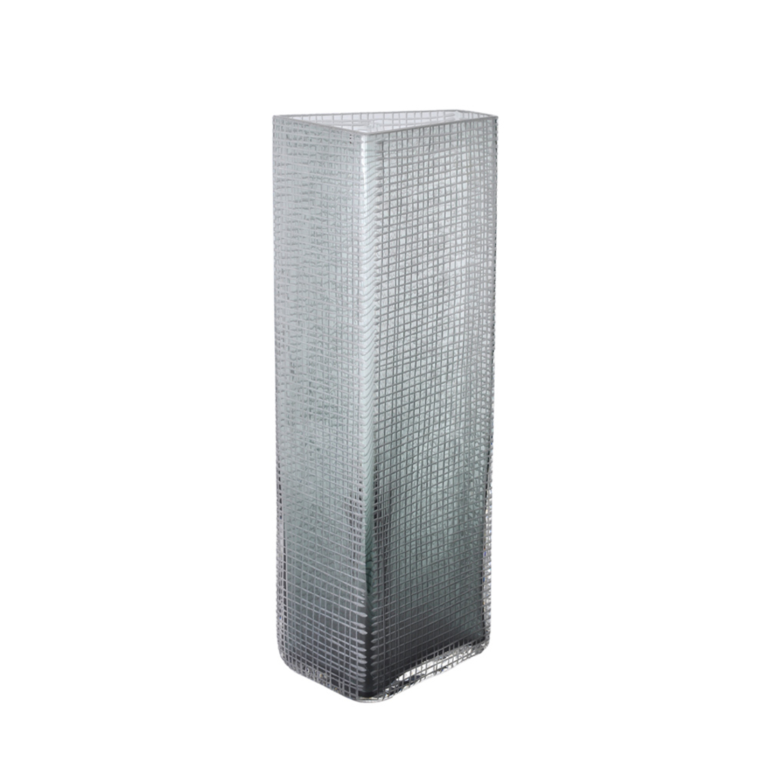 GRAVIR GREY VASE GLASS GREY 15,5x11,5xH43,5cm PRC