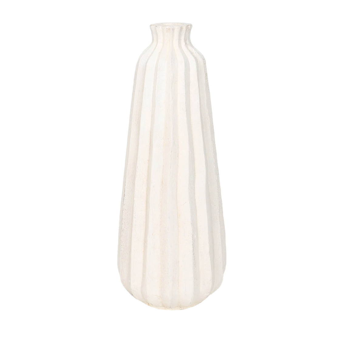 SEMELI VASE MGO WHITE 20x20xH50cm PRC