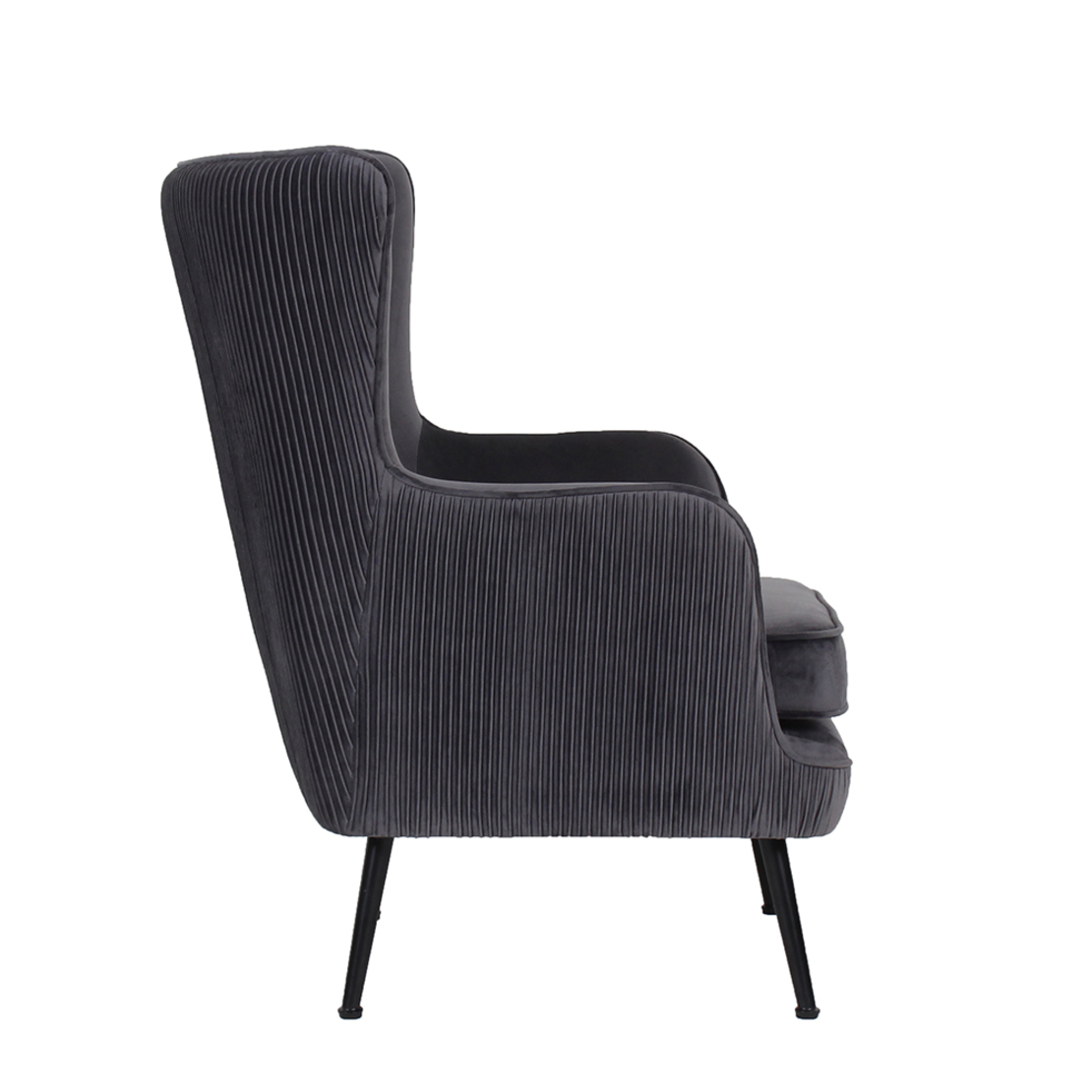 SERPATINA ARMCHAIR FABRIC GREY METAL BLACK E1 PRC