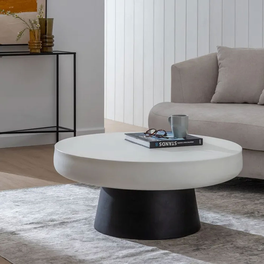 MYKONOS COFFEE TABLE MAGNESIUM OXIDE MgO WHITE BLA
