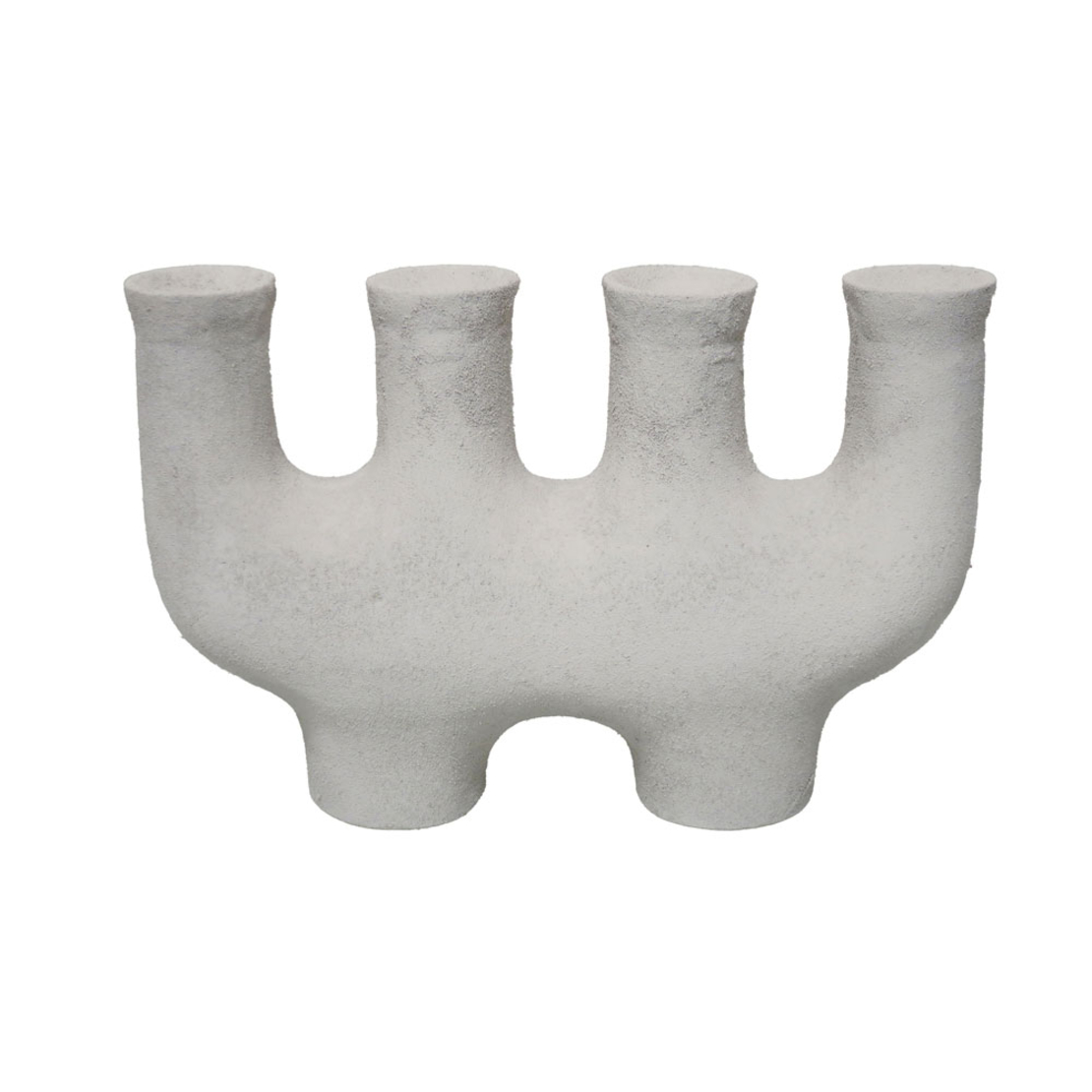 DANEET CANDLE HOLDER 31x9x20 ALUMINIUM WHITE