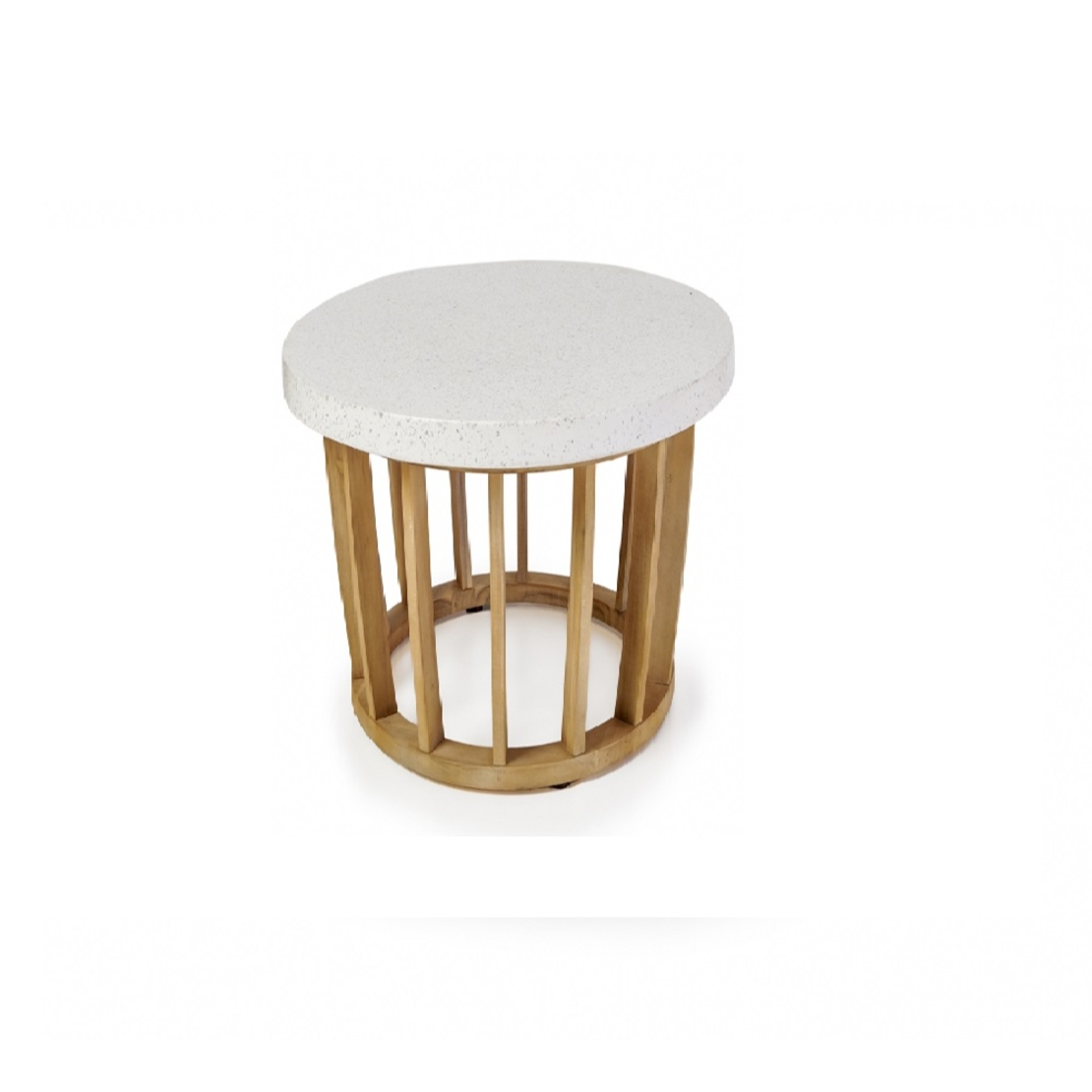 ITHAKA SIDE TABLE TERRAZZO NATURAL 50x50xH53cm VN