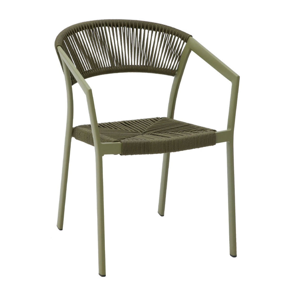 MAGIC ARMCHAIR ALUMINIUM OLIVE GREEN 56x59,5xH80cm PRC
