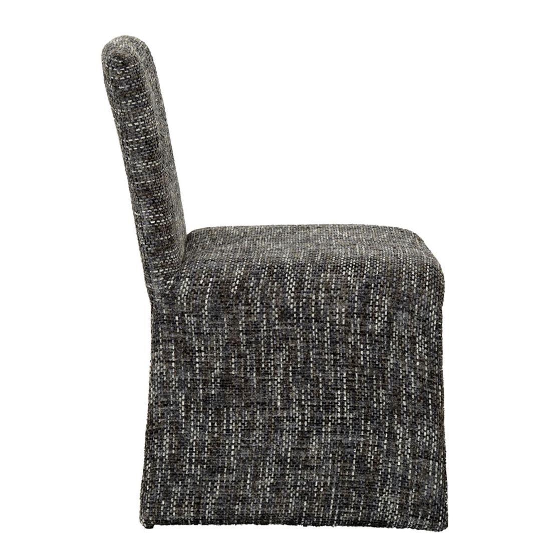 QUADRO CHAIR FABRIC GREY DARK METAL E1 PRC