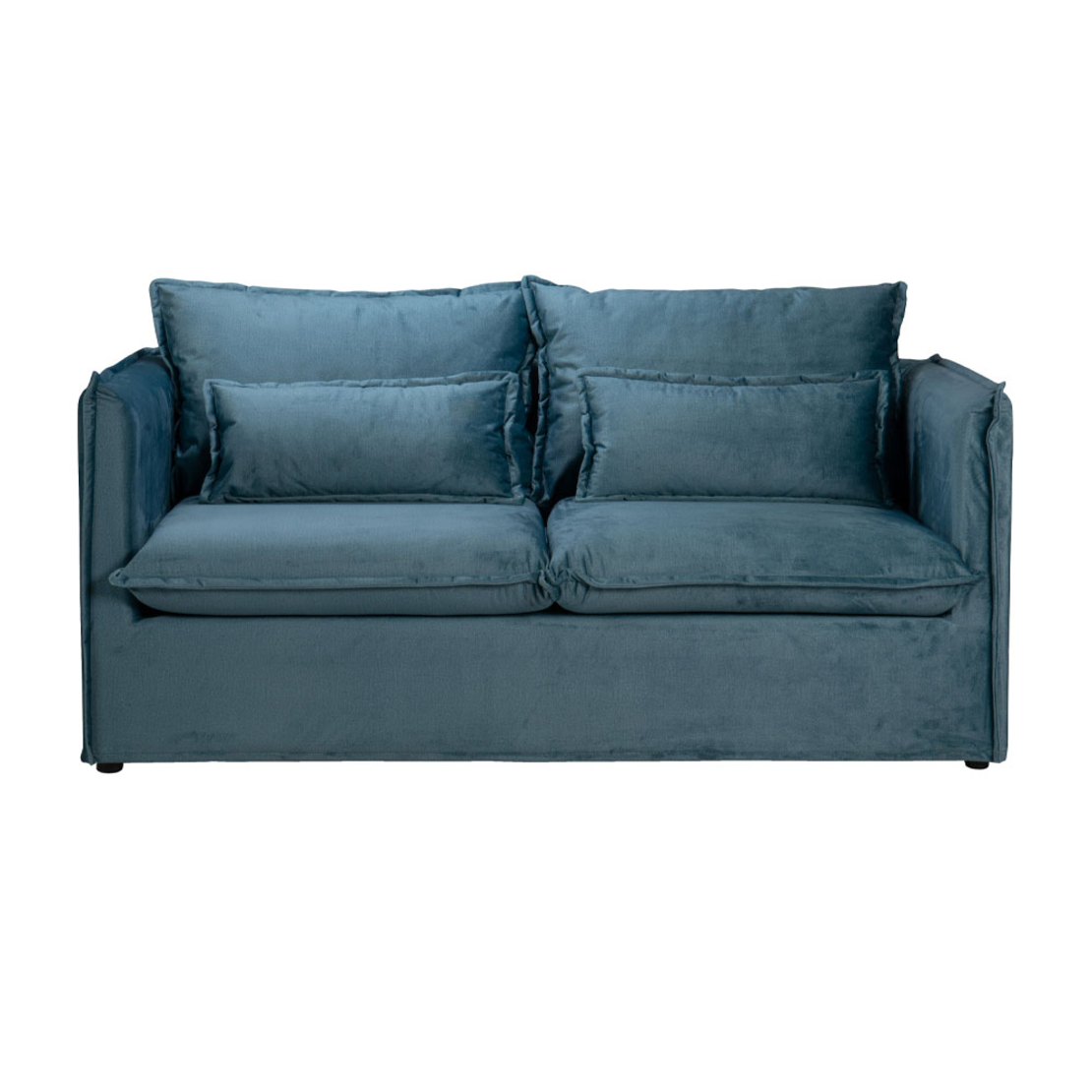 ONE ONLY SOFA 2SEAT REMOVABLE COVER EASY CLEAN FABRIC BLUE LIGHT DARK E1 EU