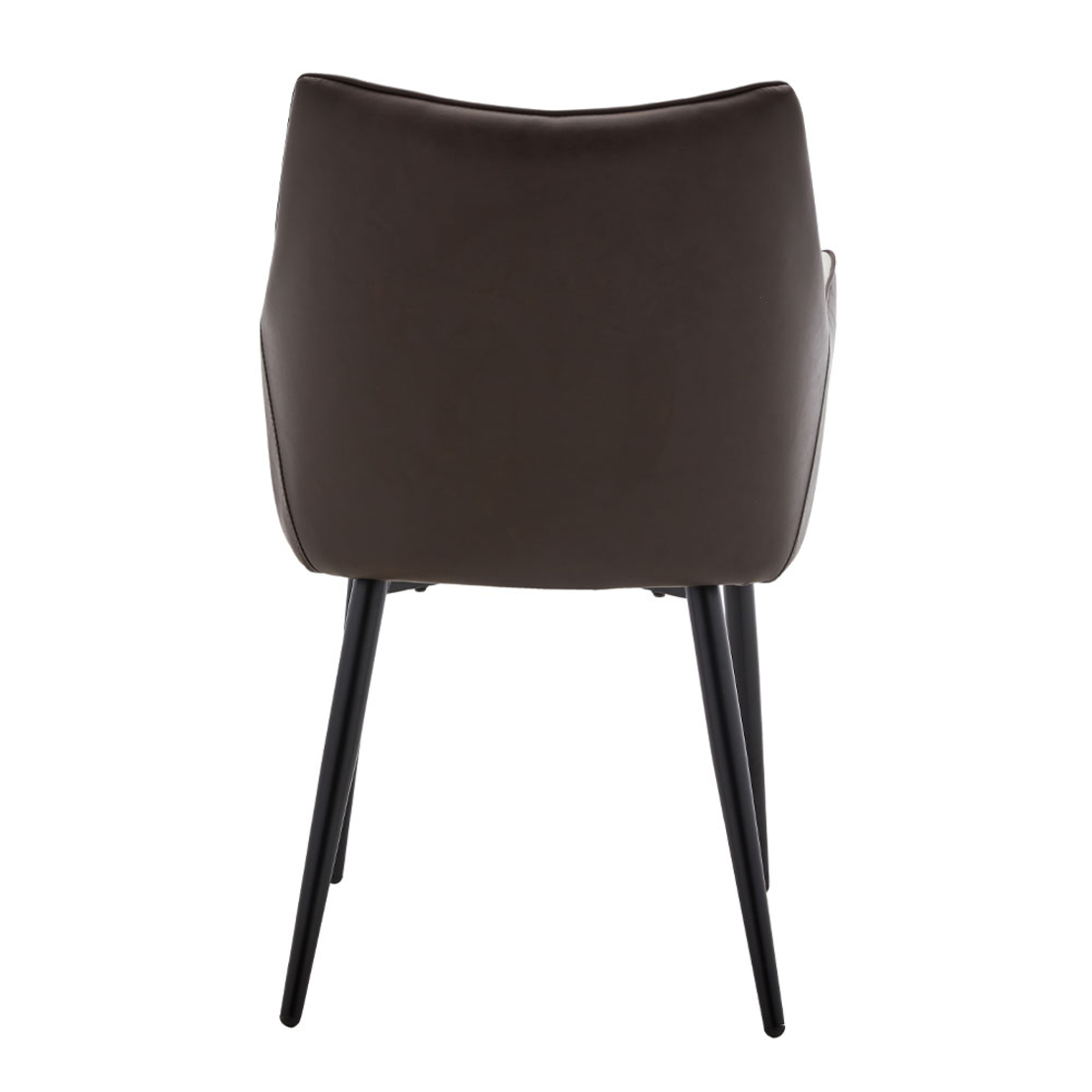 MALONE CHAIR ARMCHAIR EASY CLEAN FABRIC GREY LIGHT BROWN DARK METAL BLACK E1 PRC