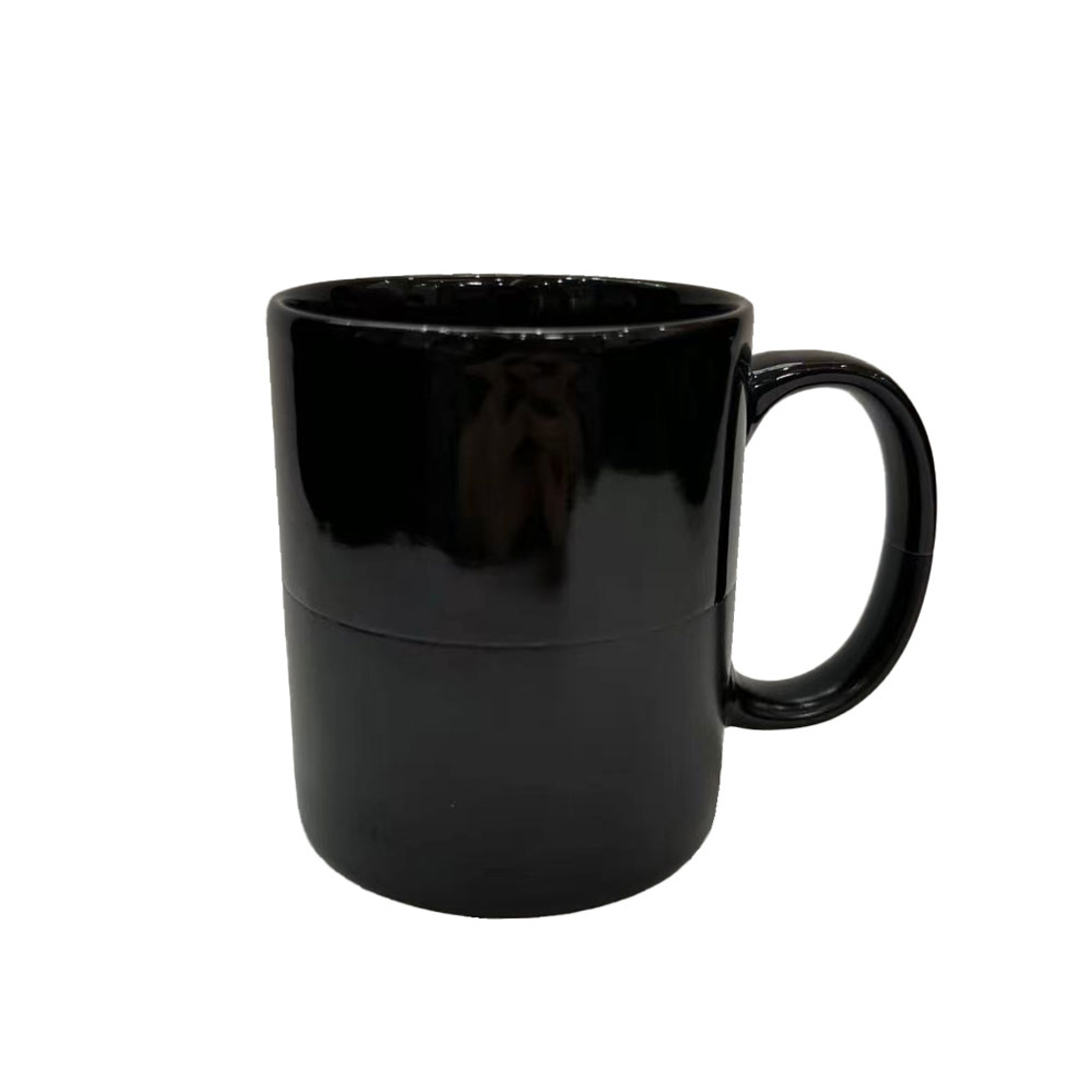 BOLD MUG NEW BONE CHINA BLACK D8xH9,7cm PRC