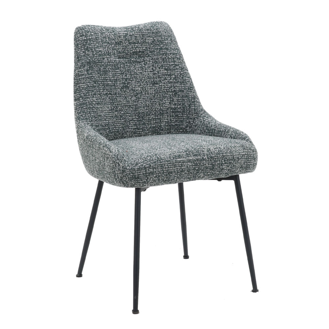 DON CHAIR FABRIC GREEN DARK GREEN LIGHT METAL BLACK E1 PRC