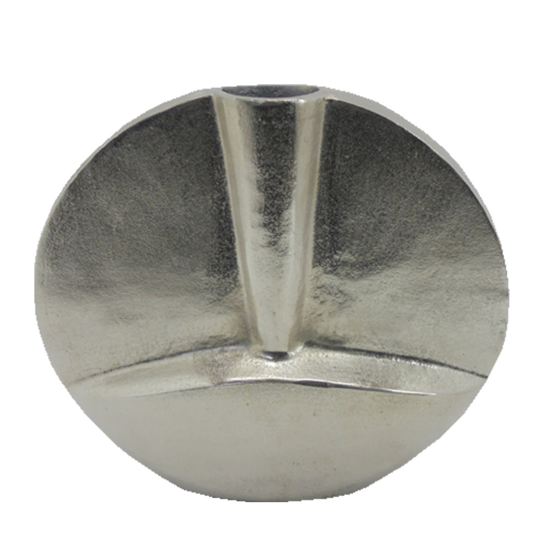 KALIA VASE ALUMINIUM SILVER NICKEL 34,25x9,5xH34,2
