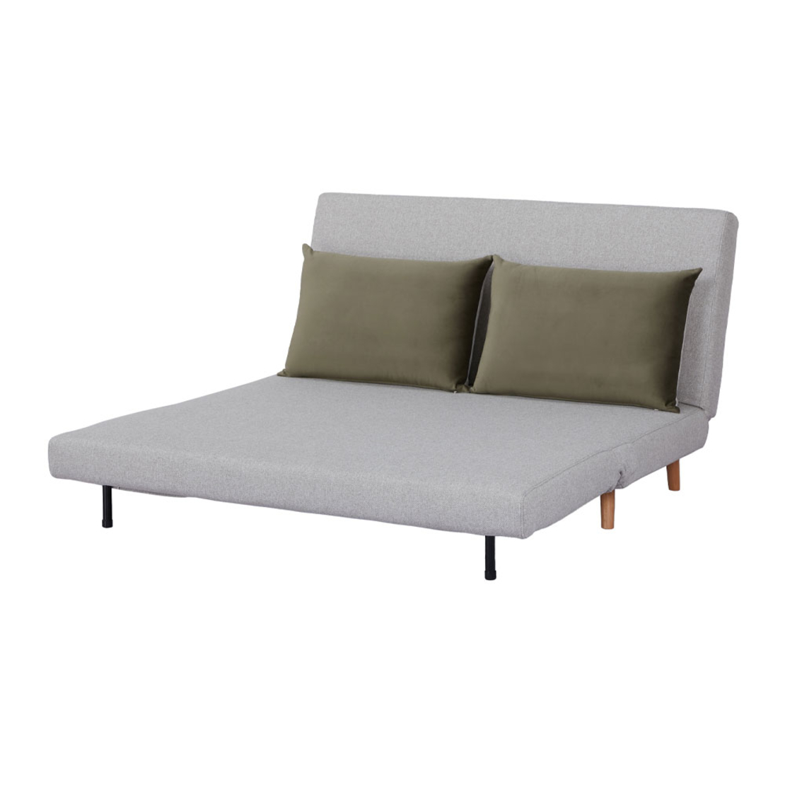 RAFAL SOFA BED 2SEAT FOLDING FABRIC GREZ OLIVE GREEN E1 PRC